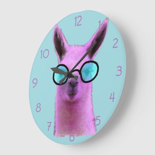 Rol Roze Llama! Grote Klok (Hoek)