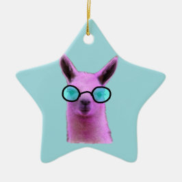 Rol Roze Llama! Keramisch Ornament