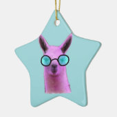 Rol Roze Llama! Keramisch Ornament (Links)