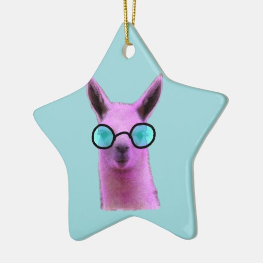 Rol Roze Llama! Keramisch Ornament (Links)