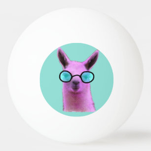 Rol Roze Llama! ping pong ballen