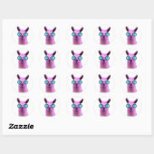 Rol Roze Llama! Ronde Sticker (Vel)