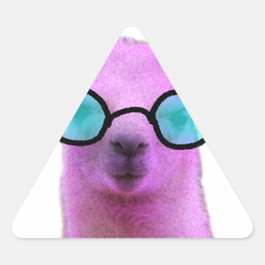 Rol Roze Llama! Sticker (Voorkant)