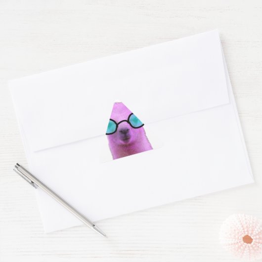 Rol Roze Llama! Sticker (Envelop)