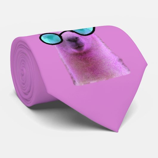 Rol Roze Llama! Stropdas (Opgerold)