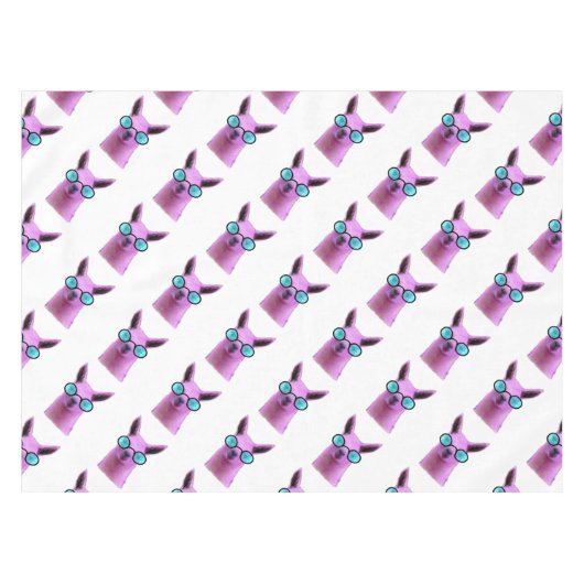 Rol Roze Llama! Tafelkleed (Voorkant (Horizontaal))