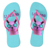 Rol Roze Llama! Teenslippers (Voetbed)