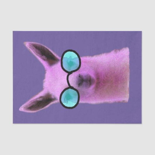 Rol Roze Llama! Tissuepapier (Voorkant)