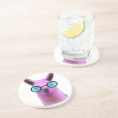 Rol Roze Llama! Zandsteen Onderzetter (Zijkant)