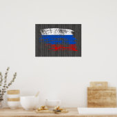 Rol Russisch vlagontwerp Poster (Keuken)