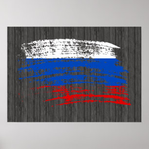 Rol Russisch vlagontwerp Poster