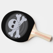 Rol, schedel en kruisbeenderen, pongpeddel tafeltennisbatje (Zijkant)