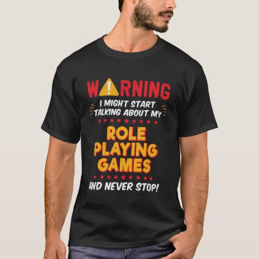 Rol Spelen Spelletjes RPG Graphic T-shirt (Voorkant)