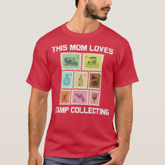Rol stempel voor mama Stamp Collect Postal Po T-shirt