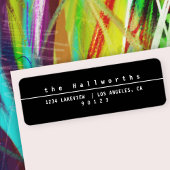 Rol stijlvol zwart-wit label