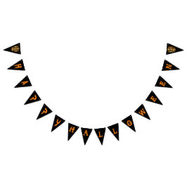 Rol stijlvolle schedel Halloween feestbanner Vlaggetjes