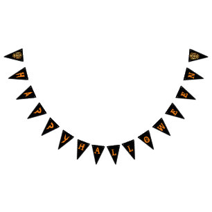 Rol stijlvolle schedel Halloween feestbanner Vlaggetjes