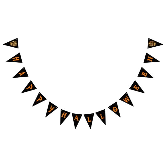 Rol stijlvolle schedel Halloween feestbanner Vlaggetjes (Alle)