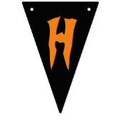 Rol stijlvolle schedel Halloween feestbanner Vlaggetjes (Tweede vlag)