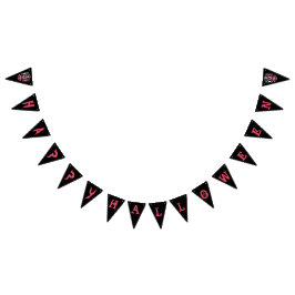 Rol stijlvolle schedel Halloween feestbanner Vlaggetjes