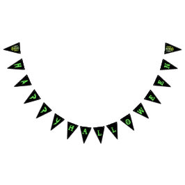 Rol stijlvolle schedel Halloween feestbanner Vlaggetjes