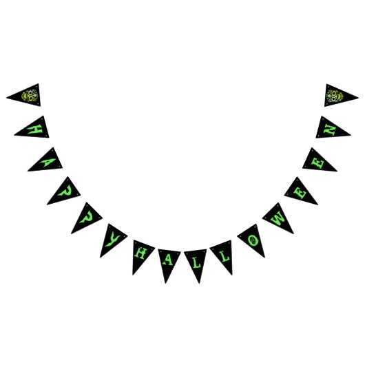 Rol stijlvolle schedel Halloween feestbanner Vlaggetjes (Alle)