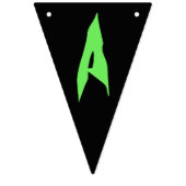 Rol stijlvolle schedel Halloween feestbanner Vlaggetjes (Derde vlag)