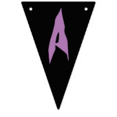 Rol stijlvolle schedel Halloween feestbanner Vlaggetjes (Derde vlag)