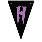 Rol stijlvolle schedel Halloween feestbanner Vlaggetjes (Tweede vlag)