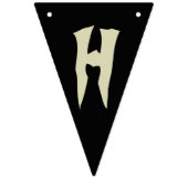 Rol stijlvolle schedel Halloween feestbanner Vlaggetjes (Tweede vlag)