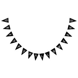 Rol stijlvolle schedel Halloween feestbanner Vlaggetjes