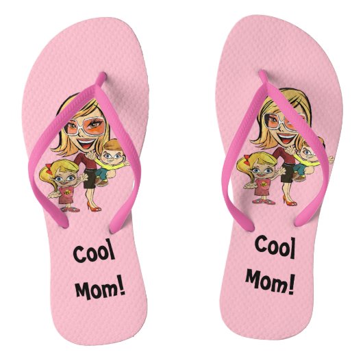 Rol Teenslippers van mama Roze (Voetbed)