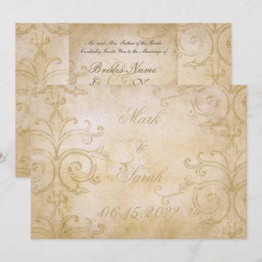 Rol Uitnodiging (Voorkant / Achterkant)