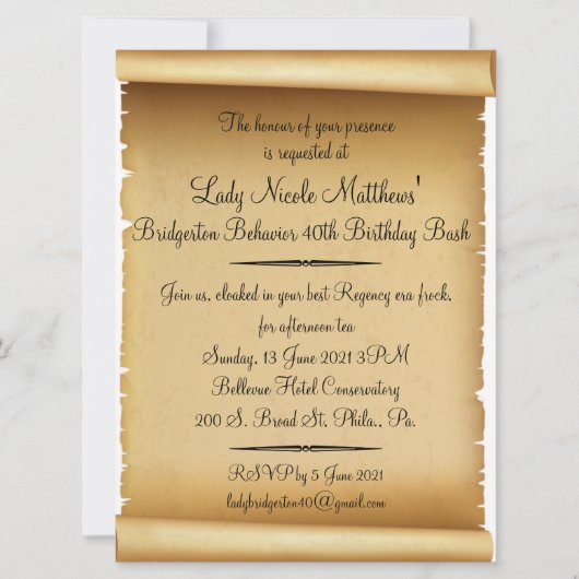 Rol Uitnodiging (NM) (Voorkant)