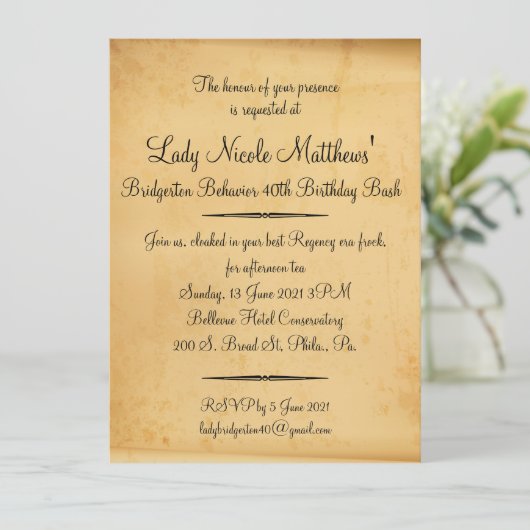 Rol Uitnodiging (NM) 2 (Staand voorkant)