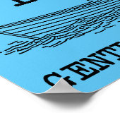 Rol uw boot van een Cliff Funny Poster Sign (Hoek)