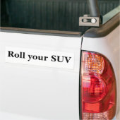 Rol uw SUV Bumpersticker (Op Truck)