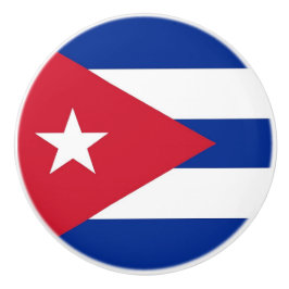 Rol van de keramische knop met vlag Cuba