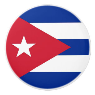 Rol van de keramische knop met vlag Cuba