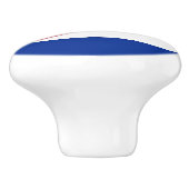 Rol van de keramische knop met vlag Cuba (Zijkant)