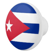 Rol van de keramische knop met vlag Cuba (Rechts)