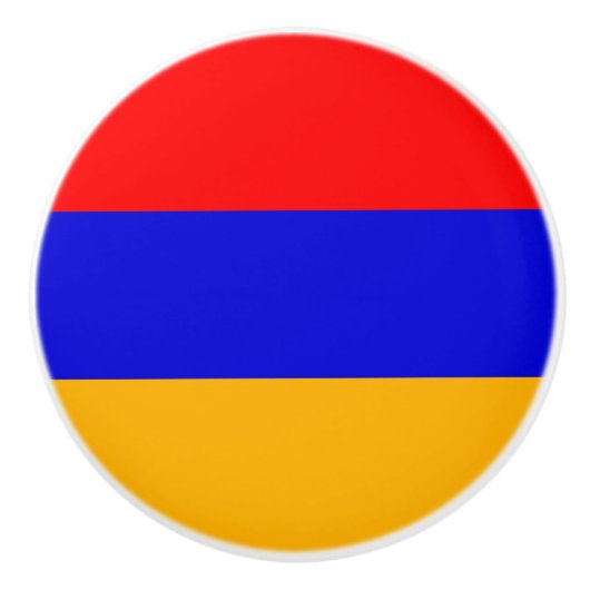 Rol van de keramische knop met vlag van Armenië (Voorkant)