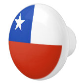 Rol van de keramische knop met vlag van Chili (Rechts)