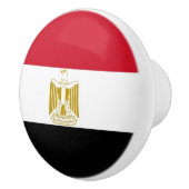 Rol van de keramische knop met vlag van Egypte (Rechts)