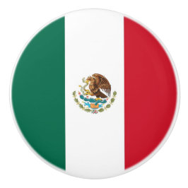 Rol van de keramische knop met vlag van Mexico