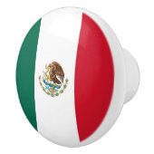 Rol van de keramische knop met vlag van Mexico (Rechts)