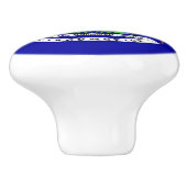 Rol van de keramische knop met vlag van Michigan (Zijkant)