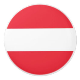 Rol van de keramische knop met vlag van Oostenrijk