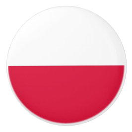 Rol van de keramische knop met vlag van Polen