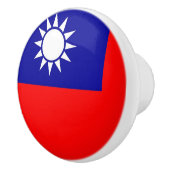 Rol van de keramische knop met vlag van Taiwan (Rechts)